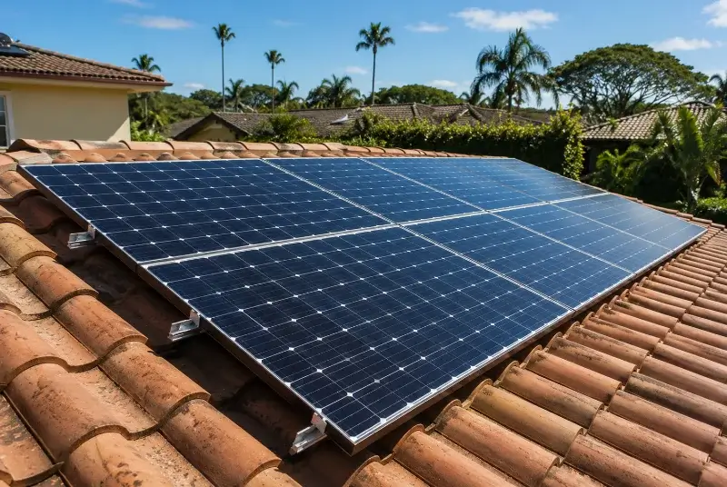 Installation de panneaux solaires à Port-de-Bouc